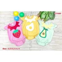 ราคา บอดี้สูทเด็ก ปักลายไข่ดาว อาโวคาโด สตอเบอรี่ (27109863707)