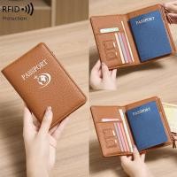 ราคา ใหม่ RFID ผู้ถือหนังสือเดินทางตั๋วการจัดเก็บกระเป๋าเอกสารสั้นมัลติฟังก์ชั่เดินทางหนังสือเดินทางกระเป๋าแบบพกพากระเป๋าสตางค์ (45409309133)