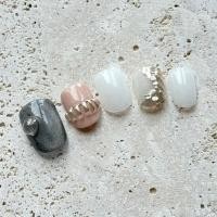 ราคา [ Cara ] เล็บเจลสำเร็จรูป handmade100% พร้อมอุปกรณ์ติด (26858608515)
