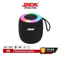 ราคา Sada X6 Mini Bluetooth Speaker ลำโพงบลูทูธ 5.3 ลำโพง 3W แสงไฟ RGB รองรับ TF / Flash Drive (45110327138)