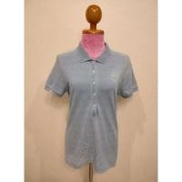 ราคา เสื้อโปโลลาคอสมือสองแขนสั้นกระดุม 5 เม็ด ปั้มโลโก้ วัสดุผ้าฝ้าย %/ Size 38/ แท้มือสองกระสอบนำเข้า (28253178474)