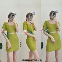 ราคา ชุดเดรสสั้นเว้าเอว ผ้าเปลือกไม้ สีเขียวมะนาว (18781012830)
