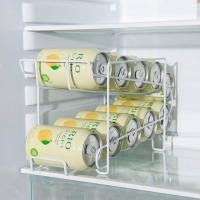 ราคา [พร้อมส่ง] ชั้นวางกระป๋องเครื่องดื่ม ชั้นวางกระป๋องน้ำอัดลม สีขาว (11234428989)