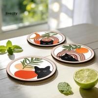 ราคา ความเป็นอยู่| ที่รองแก้วฐานไม้ก๊อก 4 ชิ้นแมวดําจานรองแก้วไม้ชุด – ฉนวนกันความร้อนกันลื่นหนาโต๊ะป้องกันสําหรับถ้วยกาแฟแก้วชา – ทันสมัยบ้านสํานักงานเสื่อดื (45161279258)