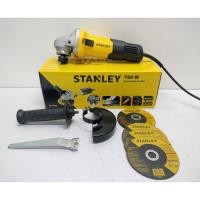 ราคา STANLEY หินเจียร์ เครื่องเจียร์ 4 นิ้ว(750วัตต์) รุ่น SG7100A +สวิตซ์ข้าง แถม!! ใบเจียร์ 1 ใบ+ใบตัด 3 ใบ (14538342055)