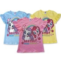 ราคา เสื้อยืดคอกลม My Little Pony ลิขสิทธ์แท้ เสื้อคอกลม โพนี่ ม้าโพนี่ ผ้าCotton ผสม Spandex เสื้อยืด คอกลม เสื้อเด็ก (13960628138)