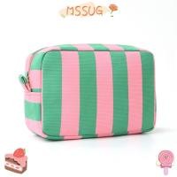 ราคา MSSUG กระเป๋าเก็บของ, ความจุสูงสีดําสีเขียวสีแดงกระเป๋าเดินทางแต่งหน้า, ทนทาน Corduroy Stripe Design ลิปสติก Organizer ผู้หญิงหญิง (54712378751)
