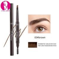 ราคา ดินสอเขียนคิ้ว กันน้ำ ดินสอเขียนคิ้วแบบหมุน eyebrow pencil 2 in 1 5 สีให้เลือก (26312350813)