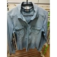 ราคา (ของแท้) เสื้อ Denim H&M ผู้หญิง มือสอง SIZE 38 จาก SHOP สีฟ้า ใส่ไปเที่ยว สภาพดี (23366116527)