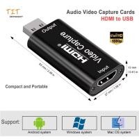 ราคา Video Capture Card การ์ดจับภาพวิดีโอเสียง 4K HDMI เป็น USB 2.0 FR PS4 เกม DVD Game/Video Live Hdmi Capture Card USB 2.0 (21386566639)