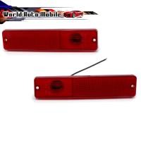 ราคา ไฟข้าง ทรงสีเหลี่ยม เลนส์สีแดง 2ชิ้น Jeep Cj5 Cj6 Cj7 Cj8 ปี1945 - 1975 (4481278502)