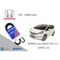ราคา สายพานหน้าเครื่อง ฮอนด้า แจ๊ส ไฮบริด HONDA Jazz Hybrid LDA 1.3 (2008-13) [4PK1165] Engine / Alternator Belt AC Delco (23729781999)