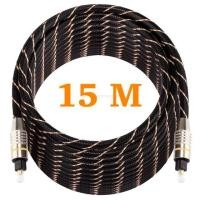 ราคา สายเสียง 15M Digital Optical Audio Cable AUX Cables Fiber Toslink Converter for FOR DVD/TV/Computer ยาว 15เมตร - intl (27620058660)