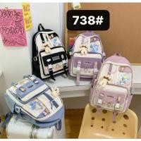 ราคา ผู้ใหญ่กระเป๋าเป้สะพายหลังผู้หญิงกระเป๋าเป้สะพายหลังผู้ชายกระเป๋าเป้สะพายหลังผู้หญิง SCHOOL กระเป๋า CHILDRENS กระเป๋าเกาหลีกระเป๋าเป้สะพายหลัง (25987749451)