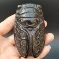 ราคา Hongshan โบราณหยกนิตยสารคอลเลกชันเหล็ก Meteorite รู้จัก Cicada เล่นชิ้น Blockbuster วัตถุเก่าโบราณสินค้าเก่า 4-13-9 (41130168606)
