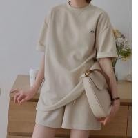 ราคา ชุดยางยืดโฟมปักสุนัขสําหรับผู้ชายและผู้หญิง Onesize - กางเกงขาสั้นสีเบจแขนกุดคอกลม ulzzang unisex - วัสดุโฟมเนียนนุ่ม (44158836640)