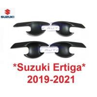 ราคา เบ้ารองมือเปิด SUZUKI ERTIGA GL GX 2019 2020 2021 เบ้ากันรอย ซูซูกิ เออติก้า เบ้ามือจับประตู ถาดรองมือเปิดประตู สีดำด้าน (13675730640)