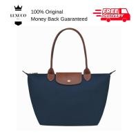 ราคา [Luxuco] Longchamp Le Pliage M Tote Bag สีกรมท่า Canvas Nylon L2605089556 (45362291739)