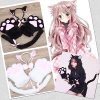 ราคา ถุงมือแมว ชุด 5 ชิ้น คอสเพลย์แมว หูแมว หางแมว อุ้งมือแมว น่ารัก (18173161789)