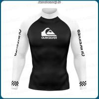 ราคา ขายใหญ่ Quiksilver ผู้ชาย Rash Guard Surfing ชุดดําน้ําชุดว่ายน้ําเสื้อยืดแขนยาวว่ายน้ํา Floatsuit Tops Uv ว่ายน้ําแน่น Surf T เสื้อเสื้อผ้ายิม (42408856493)