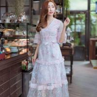 ราคา เดรสอลังผ้าลูกไม้และงานปักป้าย Miss bell (4505445995)