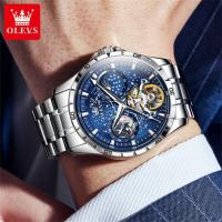 ราคา OLEVS Automatic Waterproof Starry Sky Simulation Watch Mechanical Watch Fashion Business Men's Watch (24217995754)