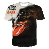 ราคา ผู้ชายและผู้หญิงเสื้อยืด Rolling Stones ลิ้นพิมพ์เสื้อฤดูร้อนหลวมสบายๆแขนสั้น Cool Street เสื้อยืด S-5XL เสื้อทีเชิ้ต (53410777435)