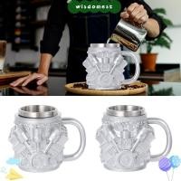 ราคา WISDOMEST แก้วสแตนเลส, V8 & V6 เครื่องยนต์ออกแบบแก้วกาแฟอเนกประสงค์, Creative 15oz ถ้วยชาครัวเครื่องมือ (43331830828)