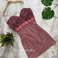 ราคา ｛ ｝ツเดรสวิ้งๆ ออกงาน ชุดใส่วันเกิด ทำงานกลางคืน PR (24552352430)