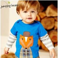 ราคา เสื้อยืดเด็กแขนยาว ลายสุนัขจิ้งจอก 100%cotton (83136929)