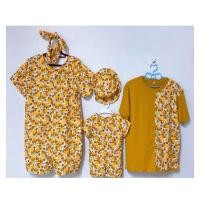 ราคา ชุดครอบครัวชุดคู่แม่ลูกชายลายแตงโมเหลืองน่ารักๆ (11464363698)