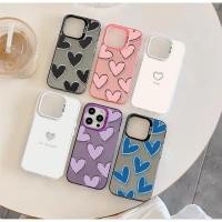 ราคา SAMSUNG เคสโทรศัพท์สําหรับSamsung Galaxy S20 S21 S22 S23 S24 Ultra Plus S20FE S24FEปกหัวใจรักหรูหราY2K Matte Simple Hardเลเซอร์IMD (56711878396)