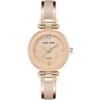 ราคา Anne Klein นาฬิกาผู้หญิงกําไลข้อมือหน้าปัดเพชรแท้ (56662298920)