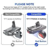 ราคา 25.2V 6.0Ah/ 8.0Ah สําหรับ Dyson SV14 SV15 เครื่องดูดฝุ่นแบตเตอรี่ Fluffy SV15 V11 Absolute Extra V11 Absolute V11 Absolute V11 สัตว์ 970145-02 (28145081508)