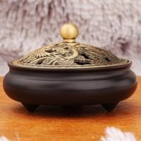 ราคา เป็ดแมนดารินโบราณเล่นน้ํางานฝีมือพิธีชงชากระถางธูปเท้าเครื่องประดับทองเหลืองสามกระถางธูปไม้จันทน์ธูปโลหะในร่มมังกรฟีนิกซ์ 8ขอบคุณ (55758576746)
