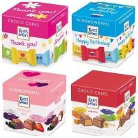 ราคา Ritter Sport SCHOKOWURFEL ช็อคโกแลค นำเข้าสุดแสนอร่อยมี4รสชาติ 1 กล่องมี 22 ชิ้น ขนาด176g (14670784134)