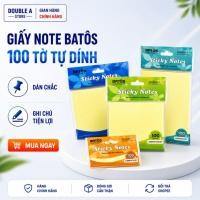ราคา [ของแท้] กระดาษโน๊ต บาโตส 3x2 3x3 3x4 3x5 นิ้ว – กระดาษโน๊ตกาวในตัว 100 แผ่น บันทึกการทํางานและการศึกษาสะดวก (25648238132)