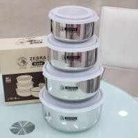 ราคา หัวม้าลาย ชุดกล่องถนอมอาหาร EXTRA 12-18 ซม. ZEBRA Food Storage Set 12-14-16-18 cm. (2065230848)