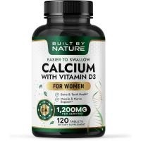 ราคา Built By Nature Calcium for Women – Calcium 1200mg with D3 – B & Immune port – Easable to Swallow Calcium s with D – 120 เม็ด (47761004795)