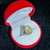ราคา แหวนเงินแท้ลายสวยหัวไหมทอง (25763198589)