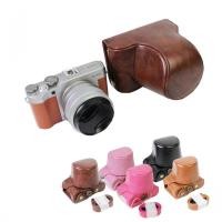 ราคา ฝาครอบกระเป๋ากล้องหนัง Pu พร้อมสายรัดสําหรับ Fuji XA20 XA5 Fujifilm XA5 XA-20 (26212759171)