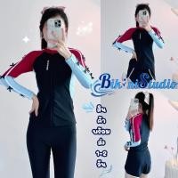 ราคา BIKINI STUDIO ชุดว่ายน้ำน่ารักไม่โป๊ ชุดว่ายน้ำน่ารักไม่โป๊ ชุดสปอร์ต S-L | น้ำหนัก 38-58 กก. BK-643 (43813023849)