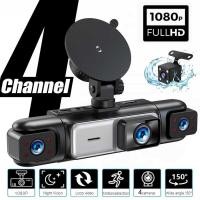 ราคา 4ช่อง360°หมุน Dash Cam 1080P กล้องติดรถยนต์ Night Vision Parking Monitor G-Sensor Dashcam (53461142815)