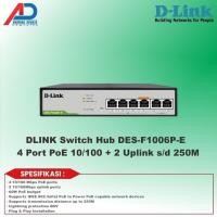 ราคา DLINK PoE Switch Hub DES-F1006P-E 4 Port PoE 10/100 + 2 Uplink (57201552529)