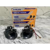 ราคา Xinjin แท้ : แตรรถ แตรหอยโข่ง เสียงรถยุโรป 12v120db(สีดำ)12 v. ใช้กับ แตรมอเตอร์ไซค์ และ แตรรถยนต์ (12600128016)