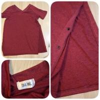 ราคา เสื้อสีแดงเลือดหมู ผ่าข้าง (2347022285)