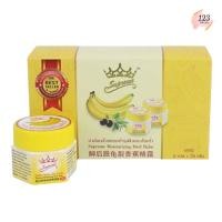ราคา (6ชิ้น/กล่อง) Supreme Banana Balm 20g บาล์มกล้วยหอม บำรุงผิวแห้งแตก | สุพรีม บานาน่า บาล์ม ทาส้นเท้า ✨ (24990905282)