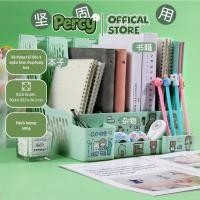ราคา คอมโบชั้นวางเอกสาร 2 ใบ ฟรีโต๊ะ 4 ช่อง สติ๊กเกอร์ ชั้นวางเครื่องเขียน ใส่หนังสือ แฟ้ม กระดาษ ถาด ชั้นวางเอกสาร (52806518553)