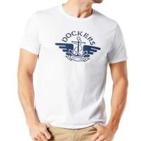 ราคา เสื้อยืดคอกลมฤดูร้อน Dockers Cotton พิมพ์เสื้อยืดแขนสั้นขนาดบวก (53357052748)