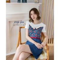 ราคา Kiss principle Peep boo dress size s (21436585562)